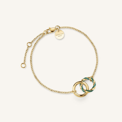 Bracelet Anneaux Émeraude