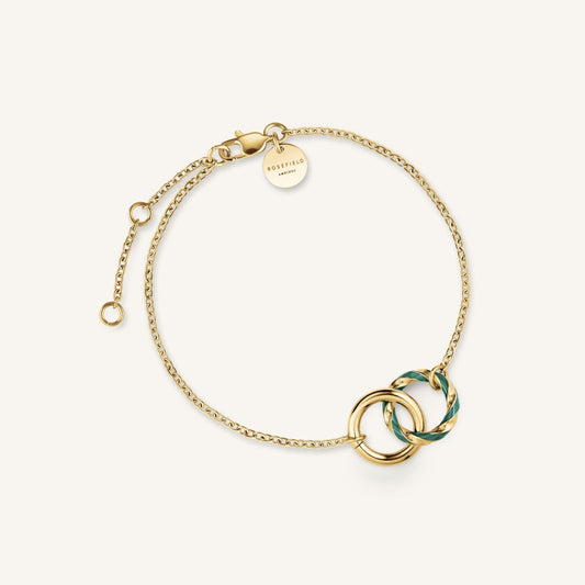 Bracelet Anneaux Émeraude