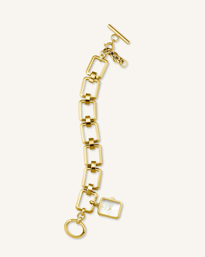 Octagon Charm Chain Or