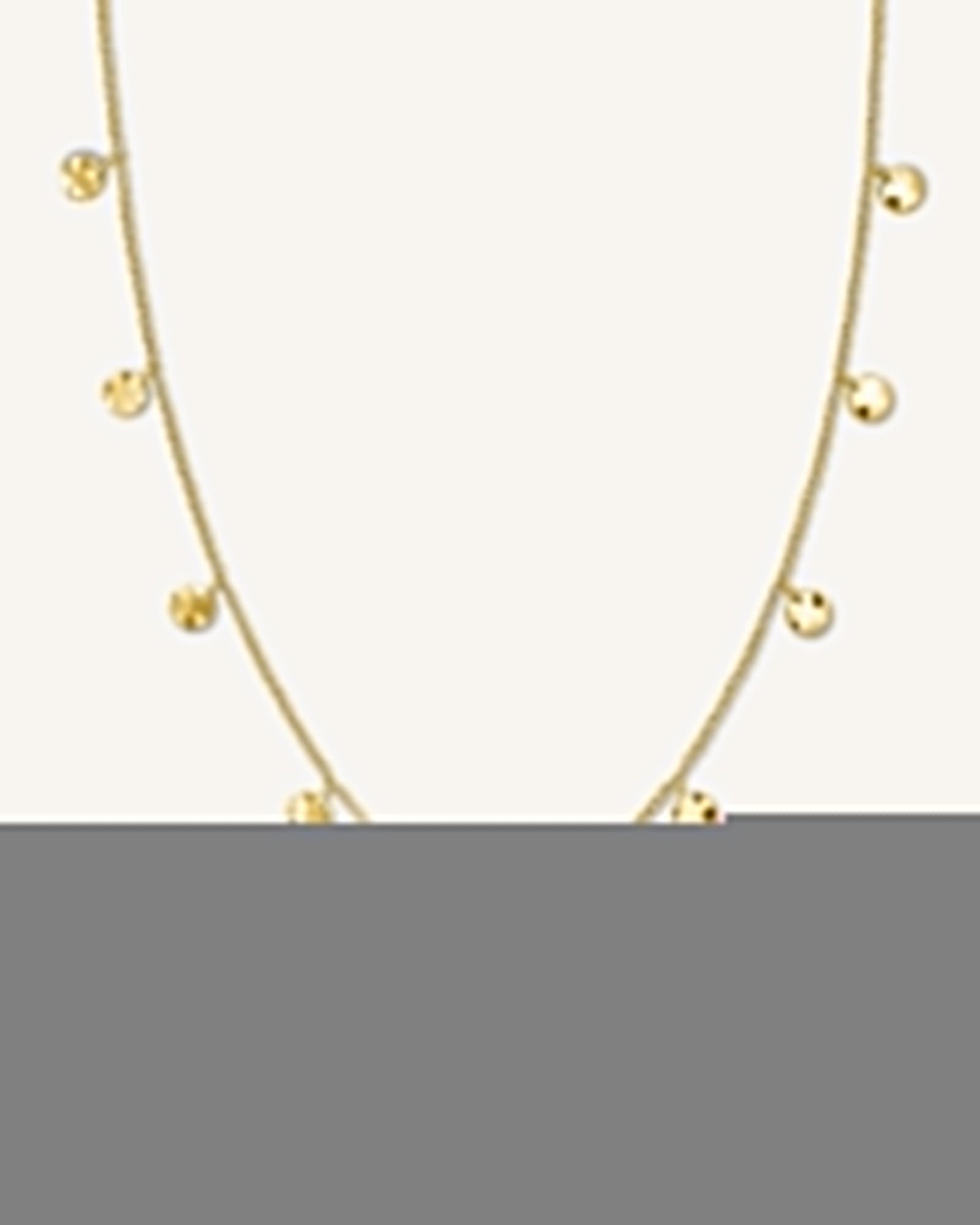 Collier Breloques Martelées Or