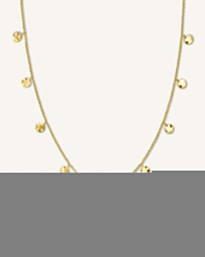 Collier Breloques Martelées Or