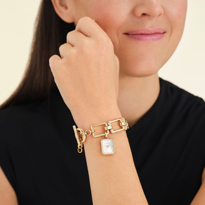 Octagon Charm Chain Or