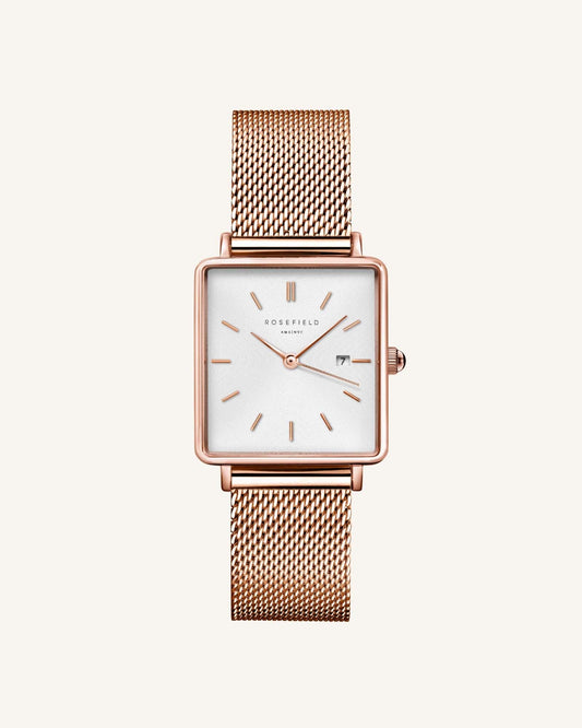 Boxy Maille Or Rose