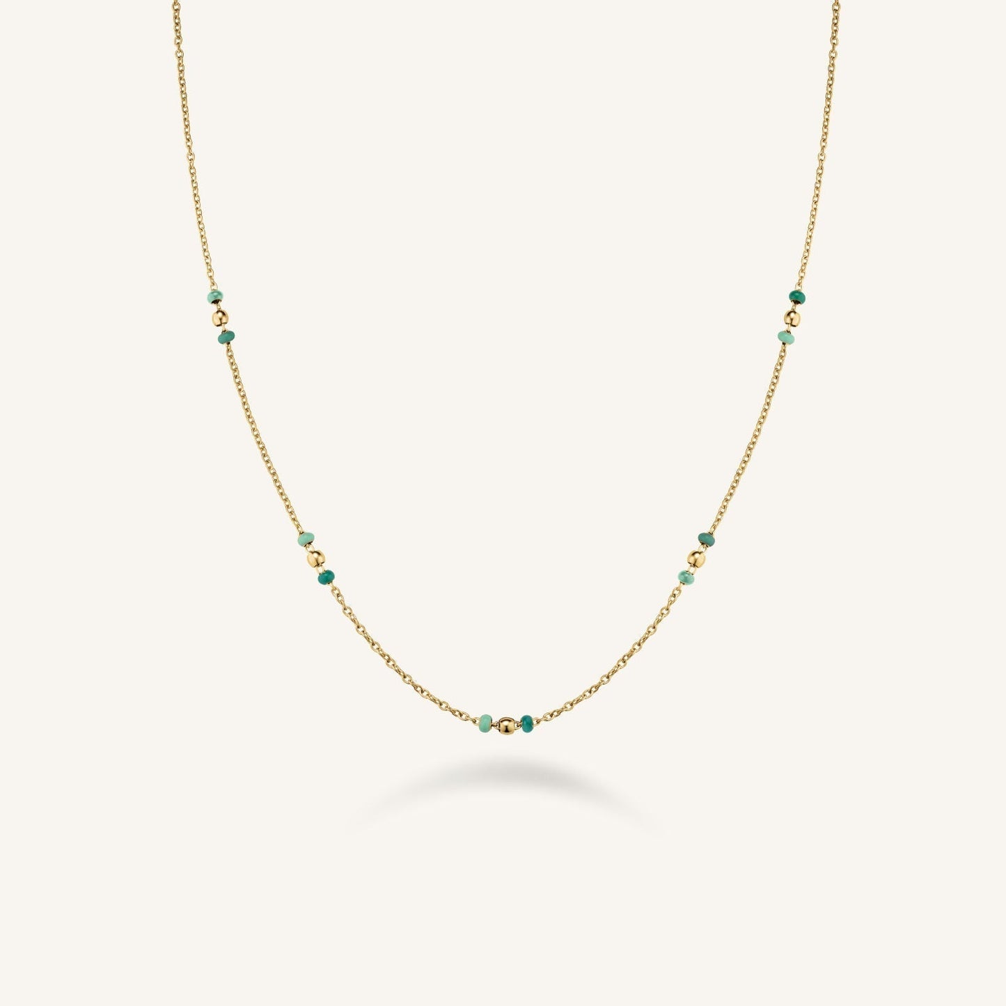 Collier Perles Émeraude