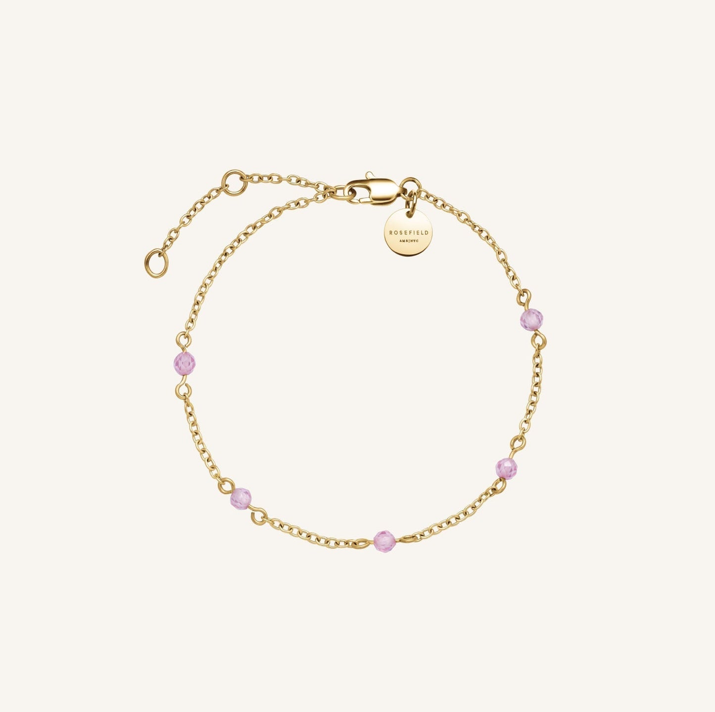 Bracelet en pierre rose