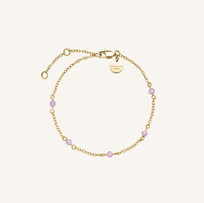 Bracelet en pierre rose