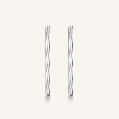 Boucles D’Oreilles Serpent Argent