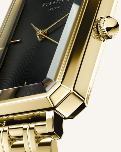 Octagon Noir Or - Avec Gravure