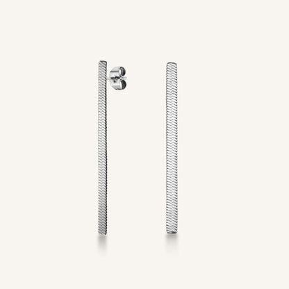 Boucles D’Oreilles Serpent Argent
