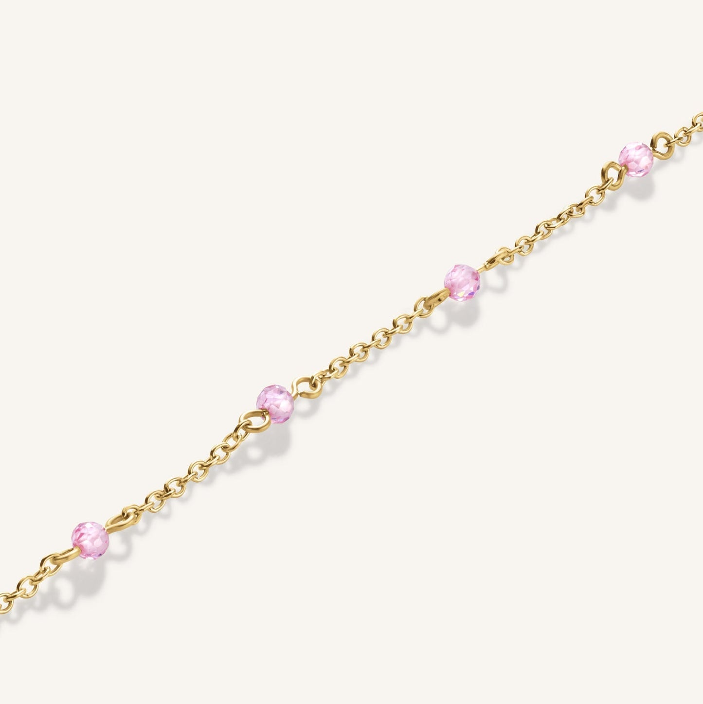 Bracelet en pierre rose