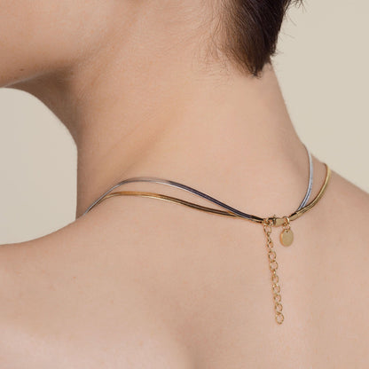 Collier Double Serpent