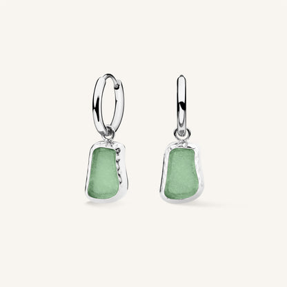 Boucles Pierre Précieuse Forme Organique