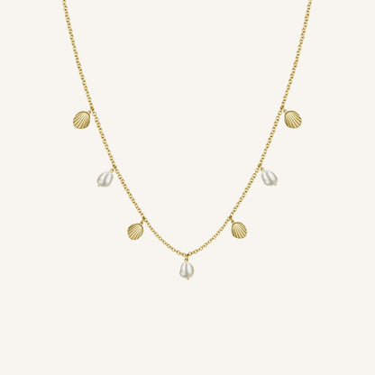 Collier multi coquillages & perles