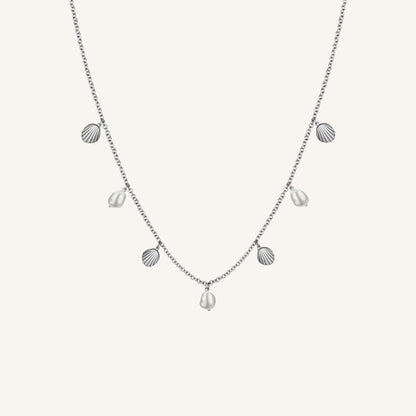 Collier multi coquillages & perles