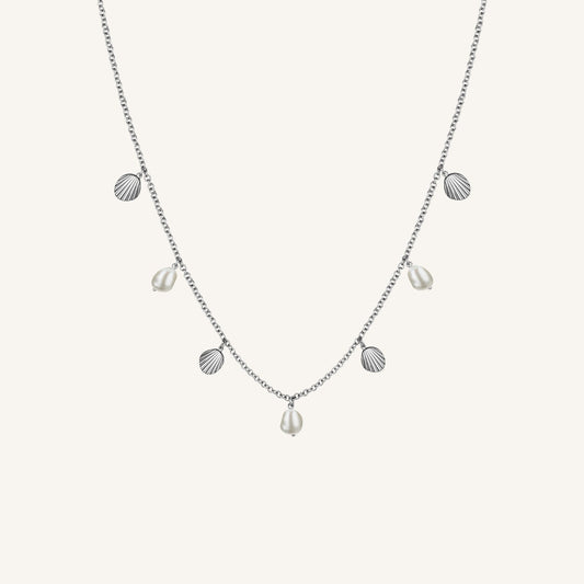 Collier multi coquillages & perles