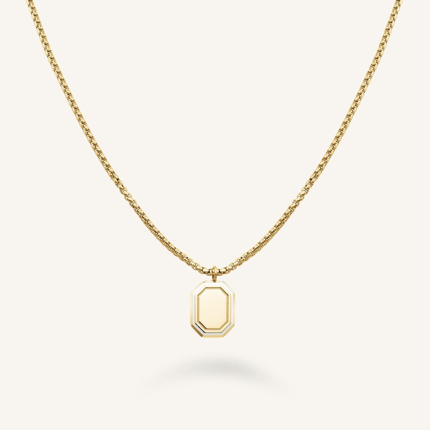 Octagon Enamel Collier