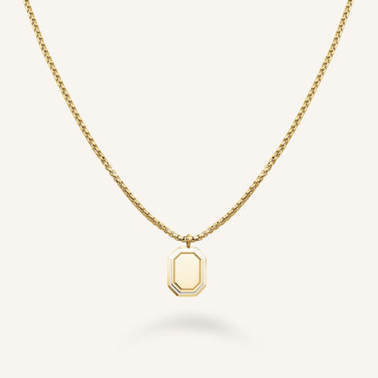 Octagon Enamel Collier