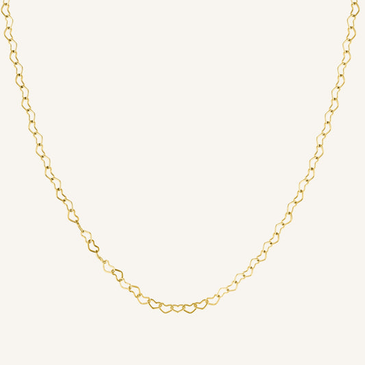 Collier Chaîne Cœurs