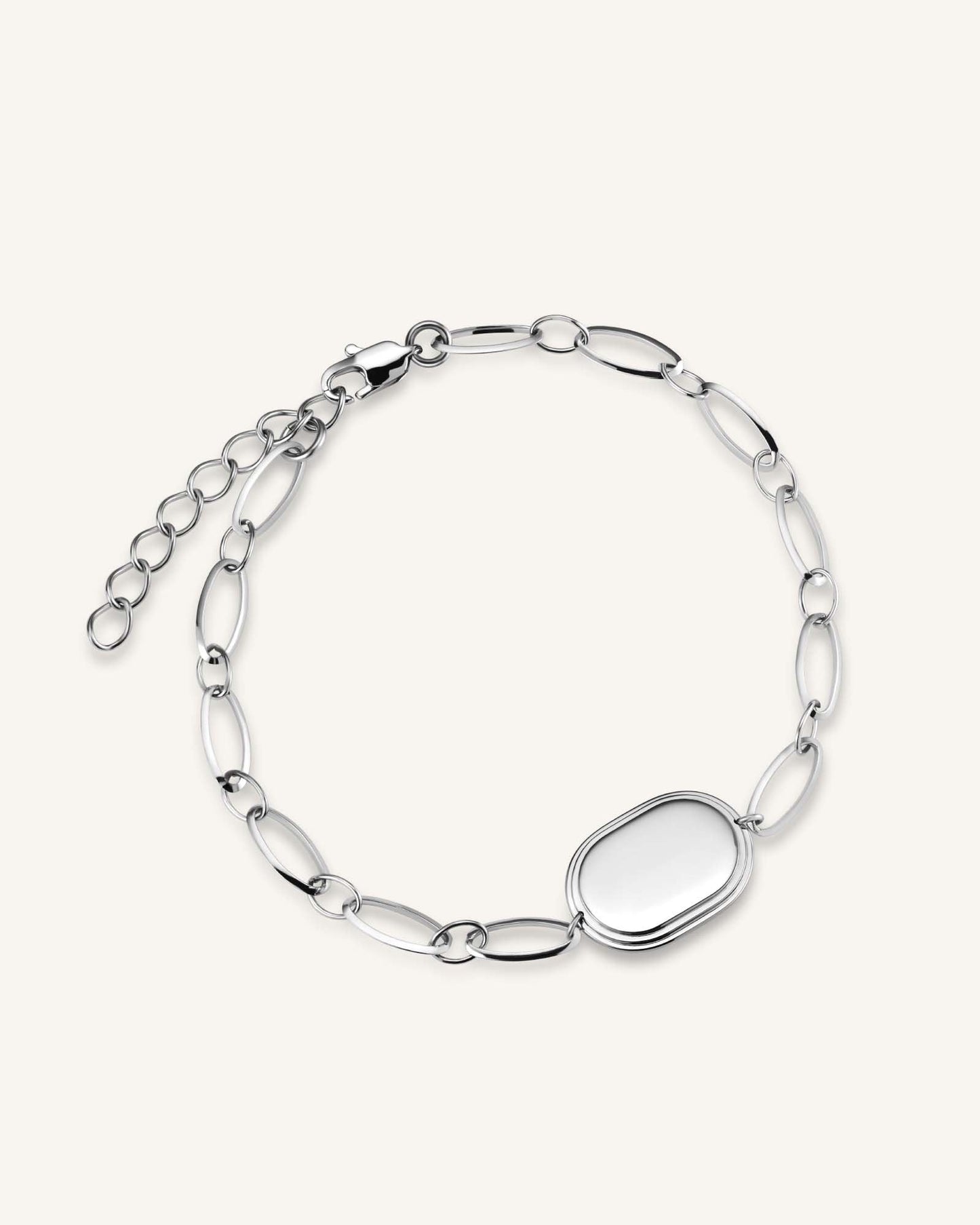 Bracelet Médaille Ovale