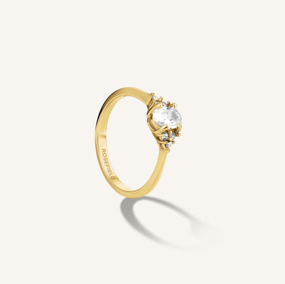Bague cristal ovale