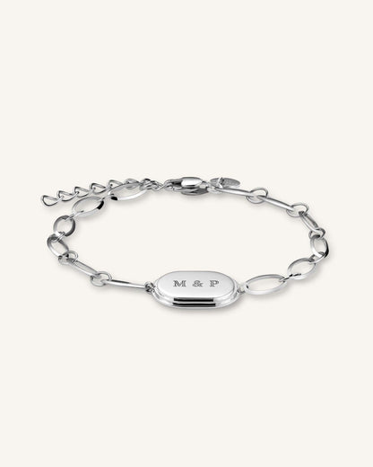 Bracelet Médaille Ovale