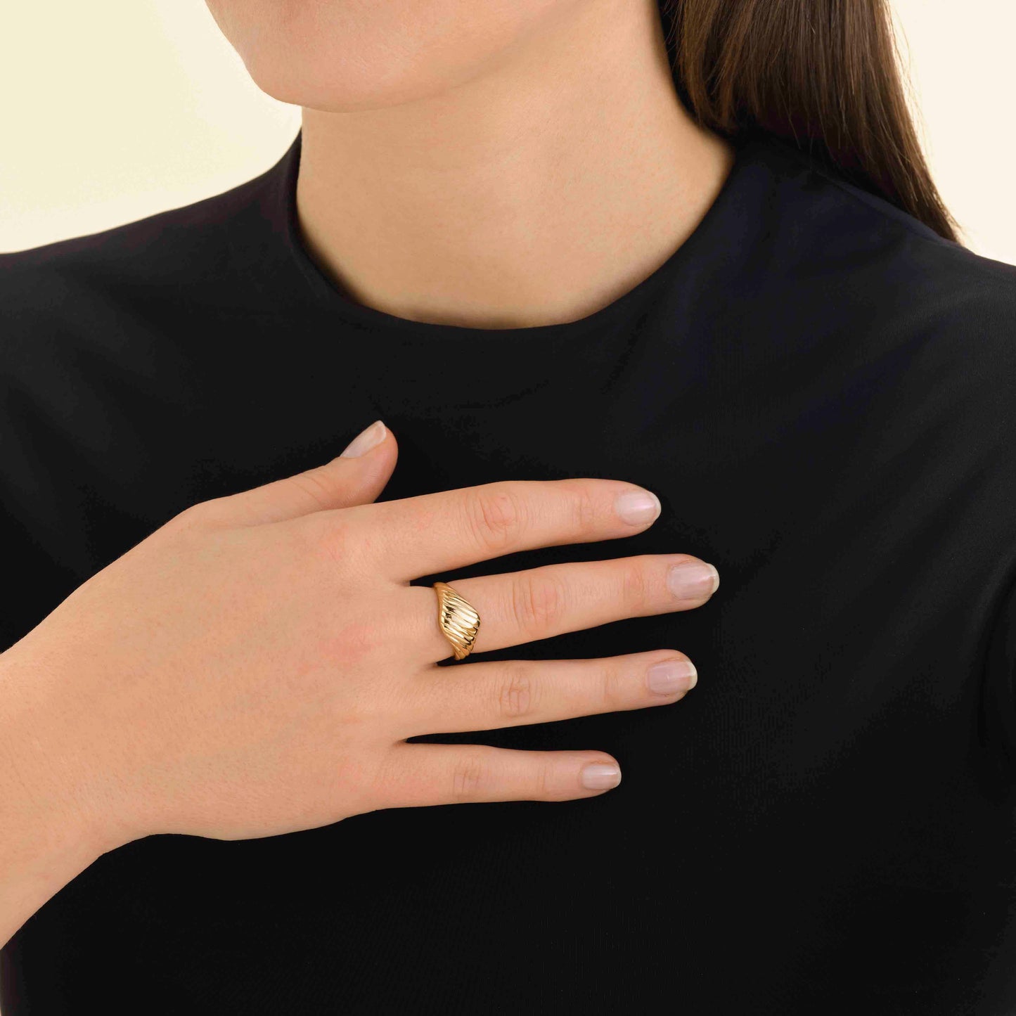 Bague striée