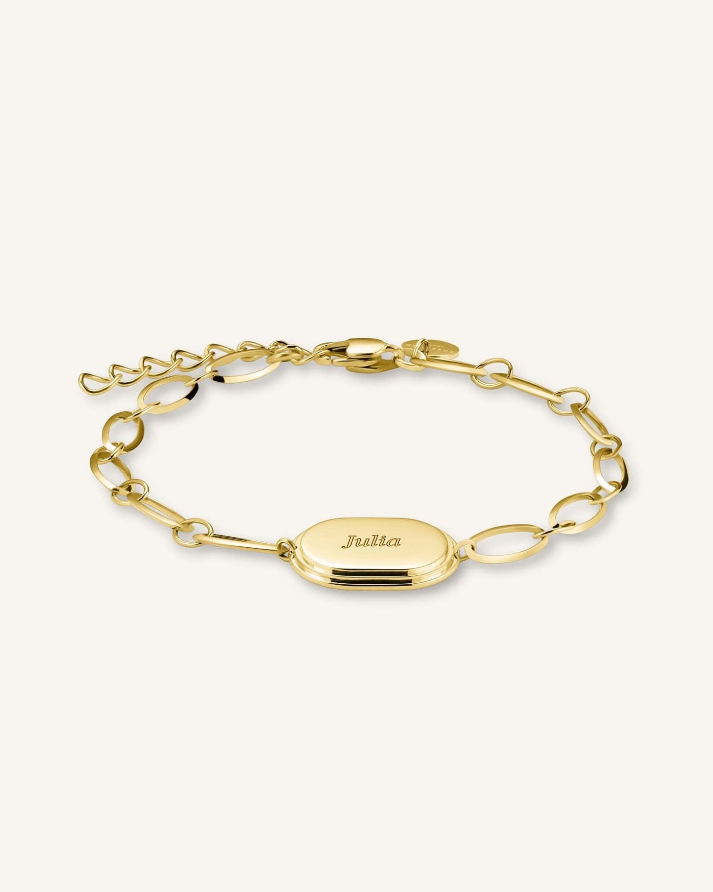 Bracelet Médaille Ovale