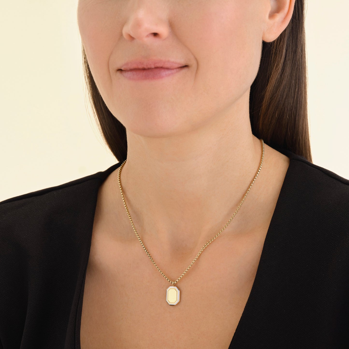 Octagon Enamel Collier