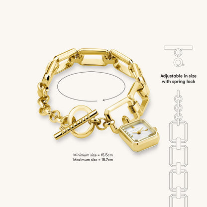 Octagon Chain Or Noir- Avec gravure