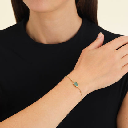 Bracelet Pierre Précieuse Forme Organique