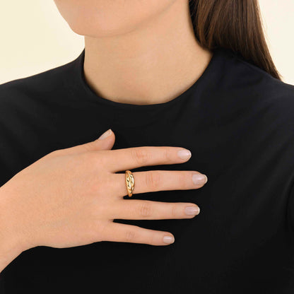 Bague croisée