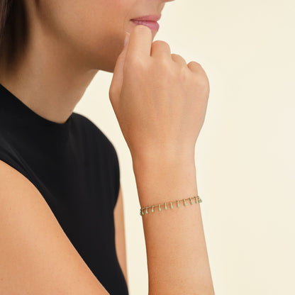 Bracelet vert menthe