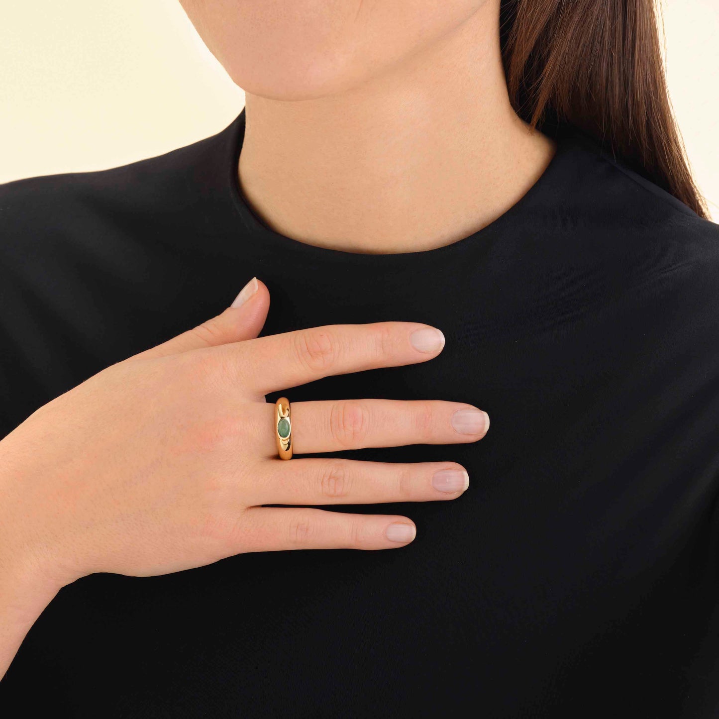 Bague aventurine