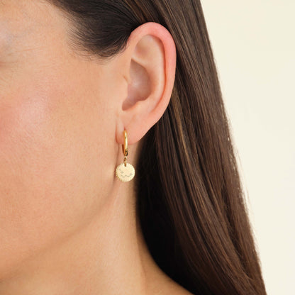 Boucle D'Oreille Médaillon