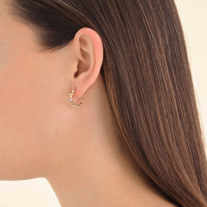 Anneaux cristaux multicolores