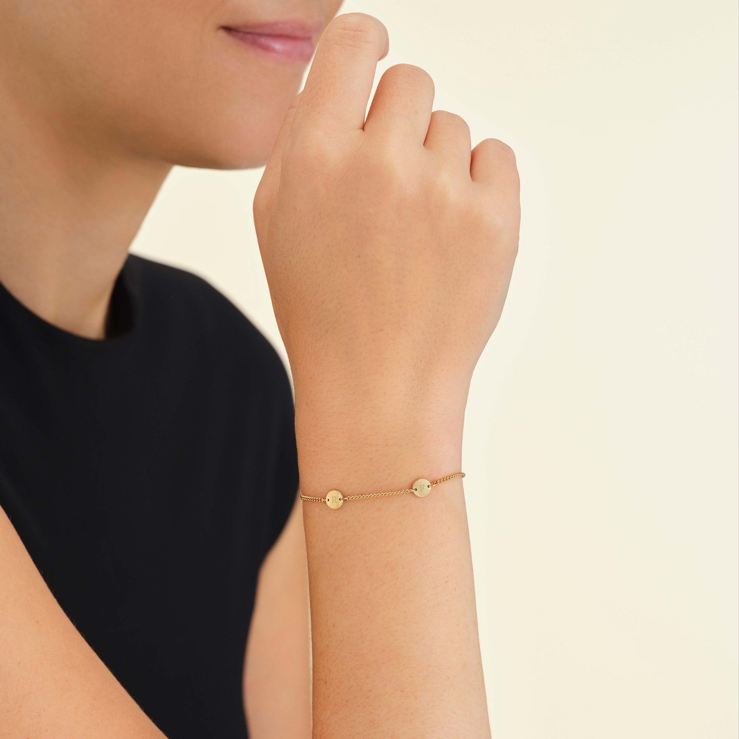 Bracelet 2 initiales