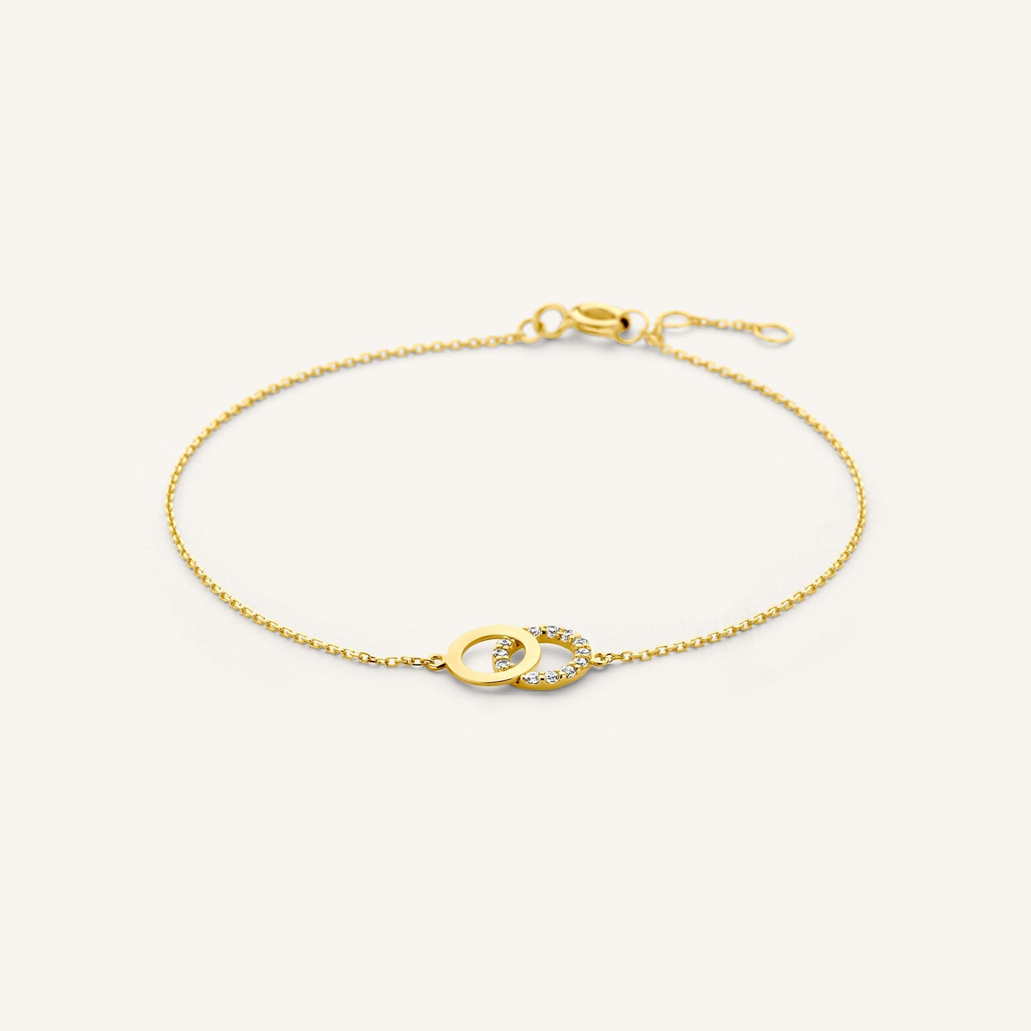 Bracelet Duo Cercles Zircons