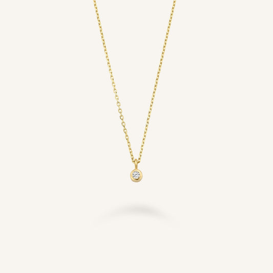 Collier Pendentif Solitaire