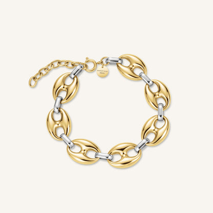 Bracelet Bicolore Grain de Café