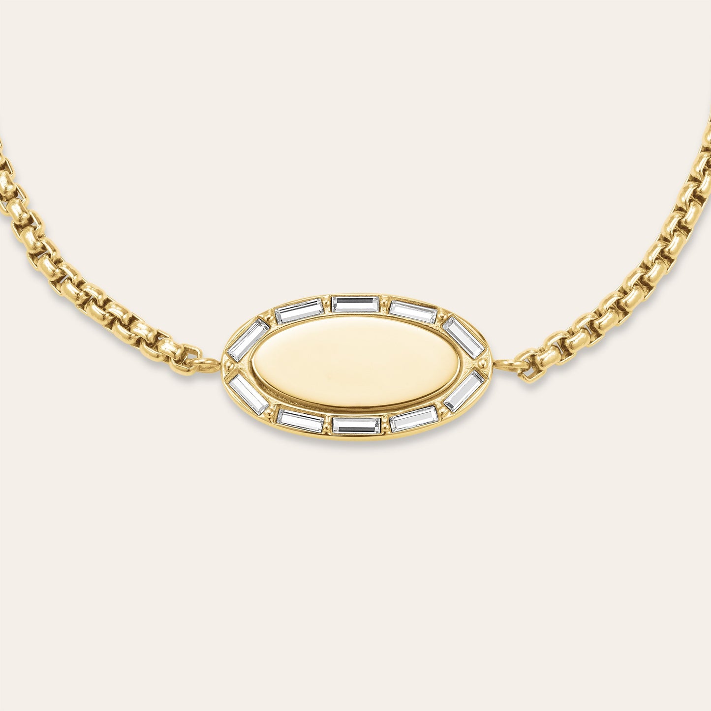 Bracelet Ovale Et Baguette