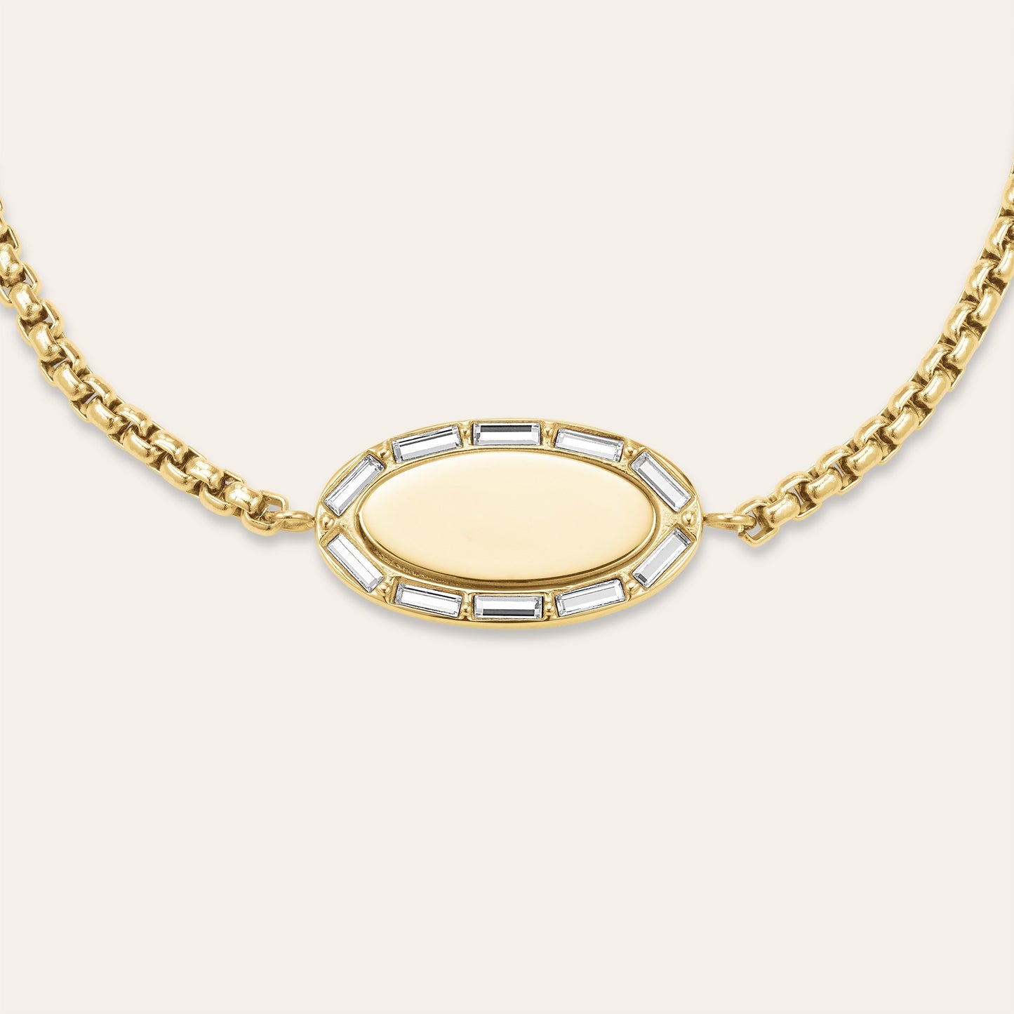 Bracelet Ovale Et Baguette