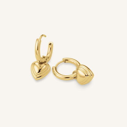 Boucles d'oreilles Breloque Cœur