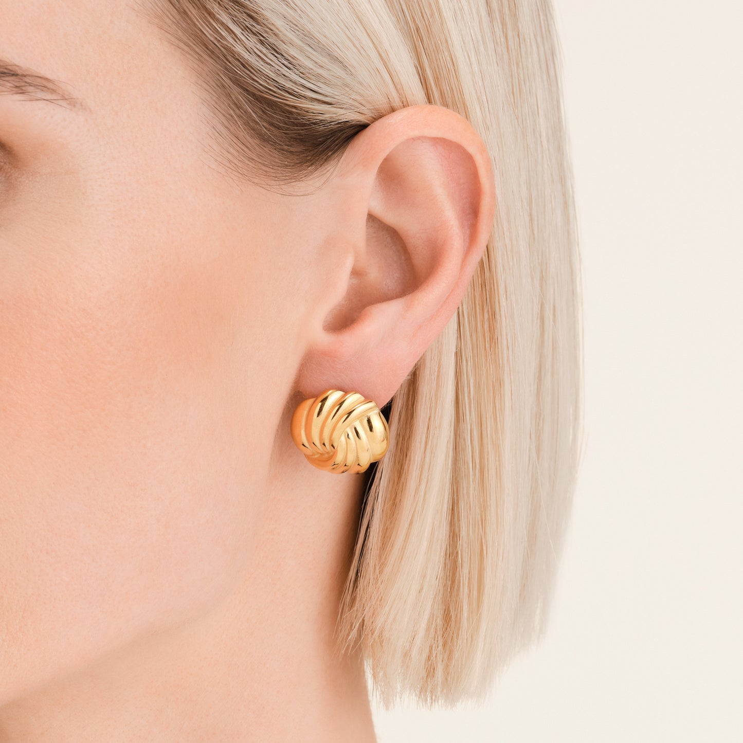 Boucles d'oreilles Noeud Rond