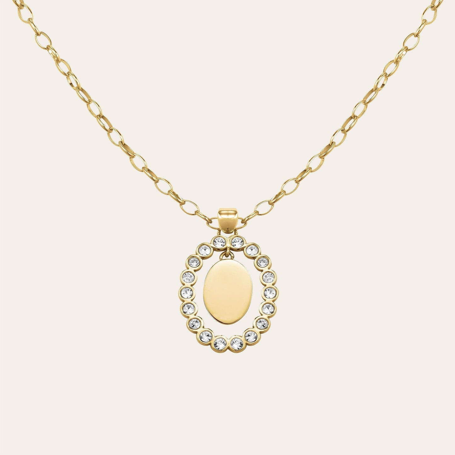 Collier Pendentif Ovale