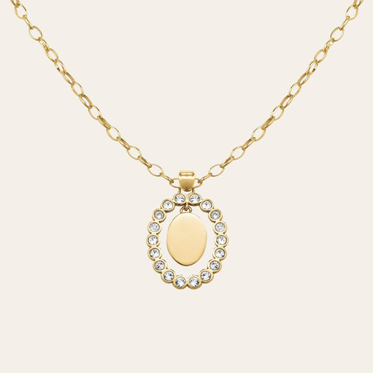 Collier Pendentif Ovale