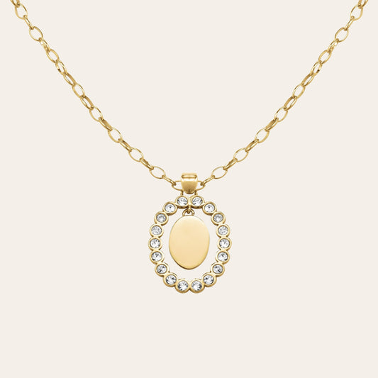Collier Pendentif Ovale