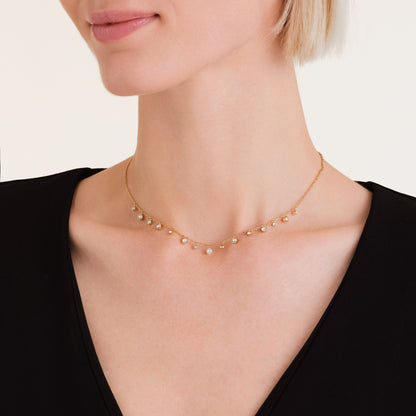 Collier Breloques Cristaux