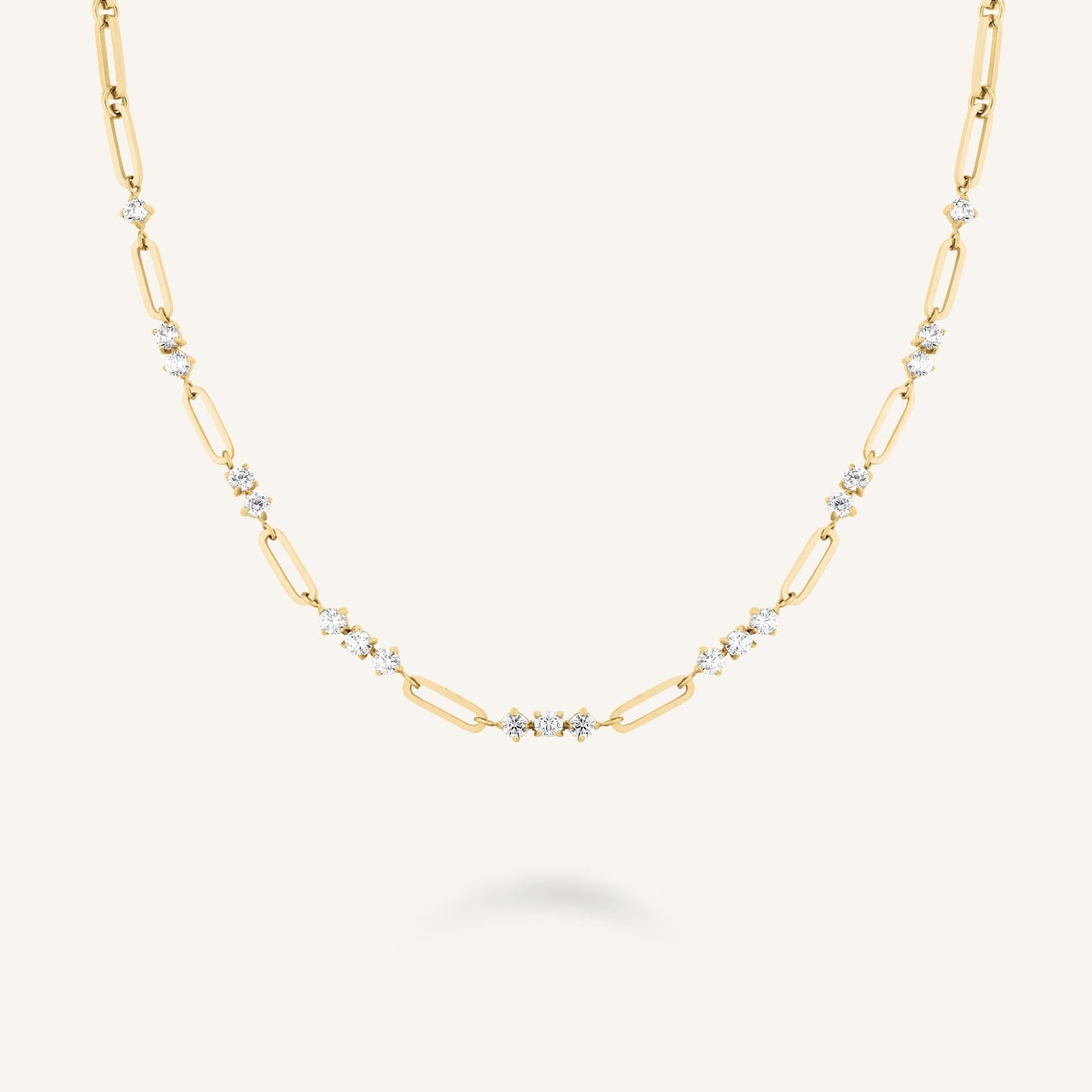 Collier Maillons et Pierres