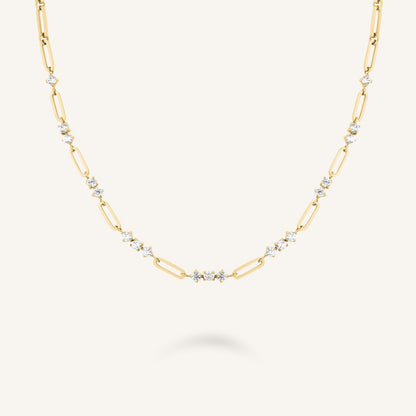 Collier Maillons et Pierres