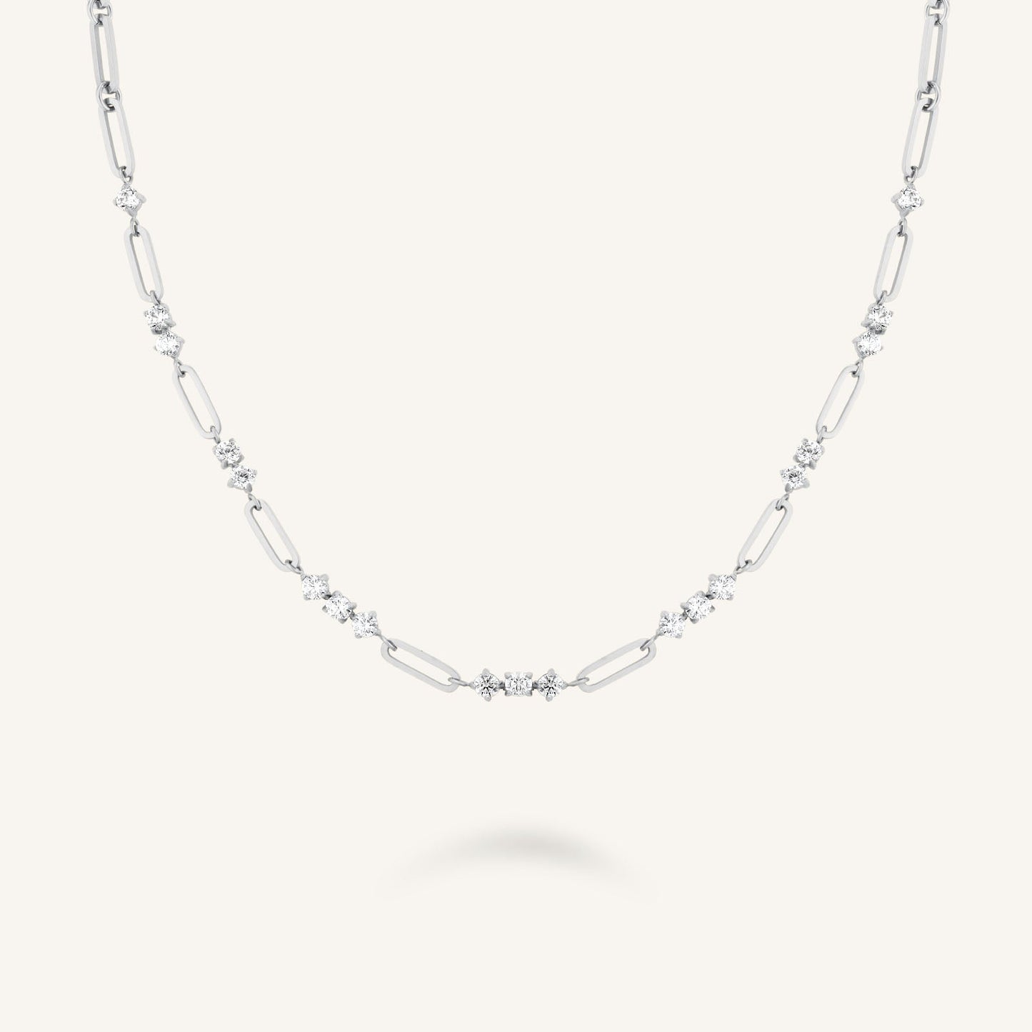 Collier Maillons et Pierres